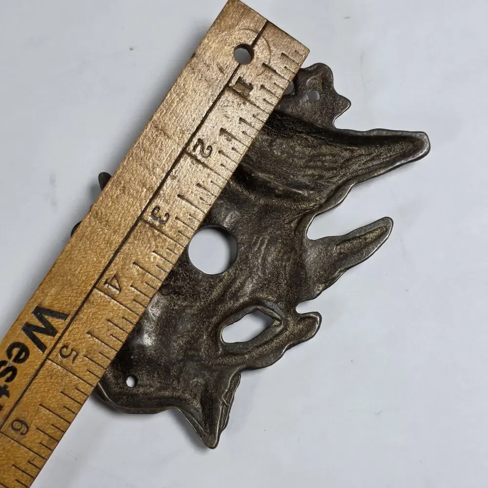 Vintage Brass marine Life Doorbell Plate Cover Natural Ocean Life Motif